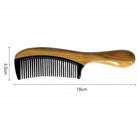 Green Sandalwood Black-Ox Handle Hair Comb