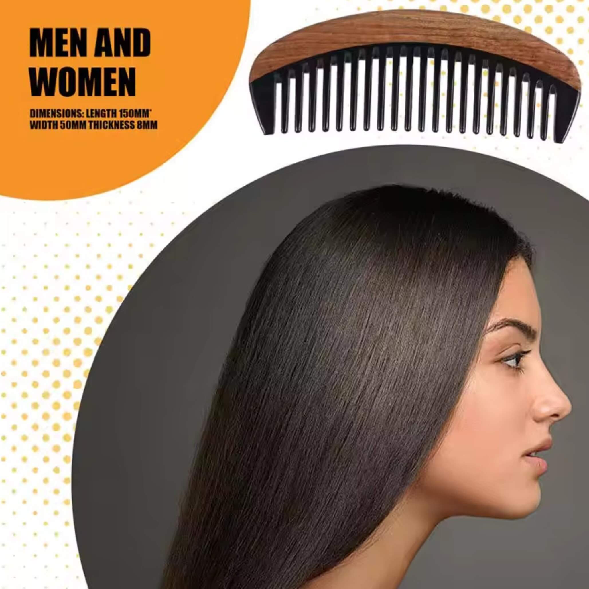 Anti-Static Horn Comb For Healthy Hair