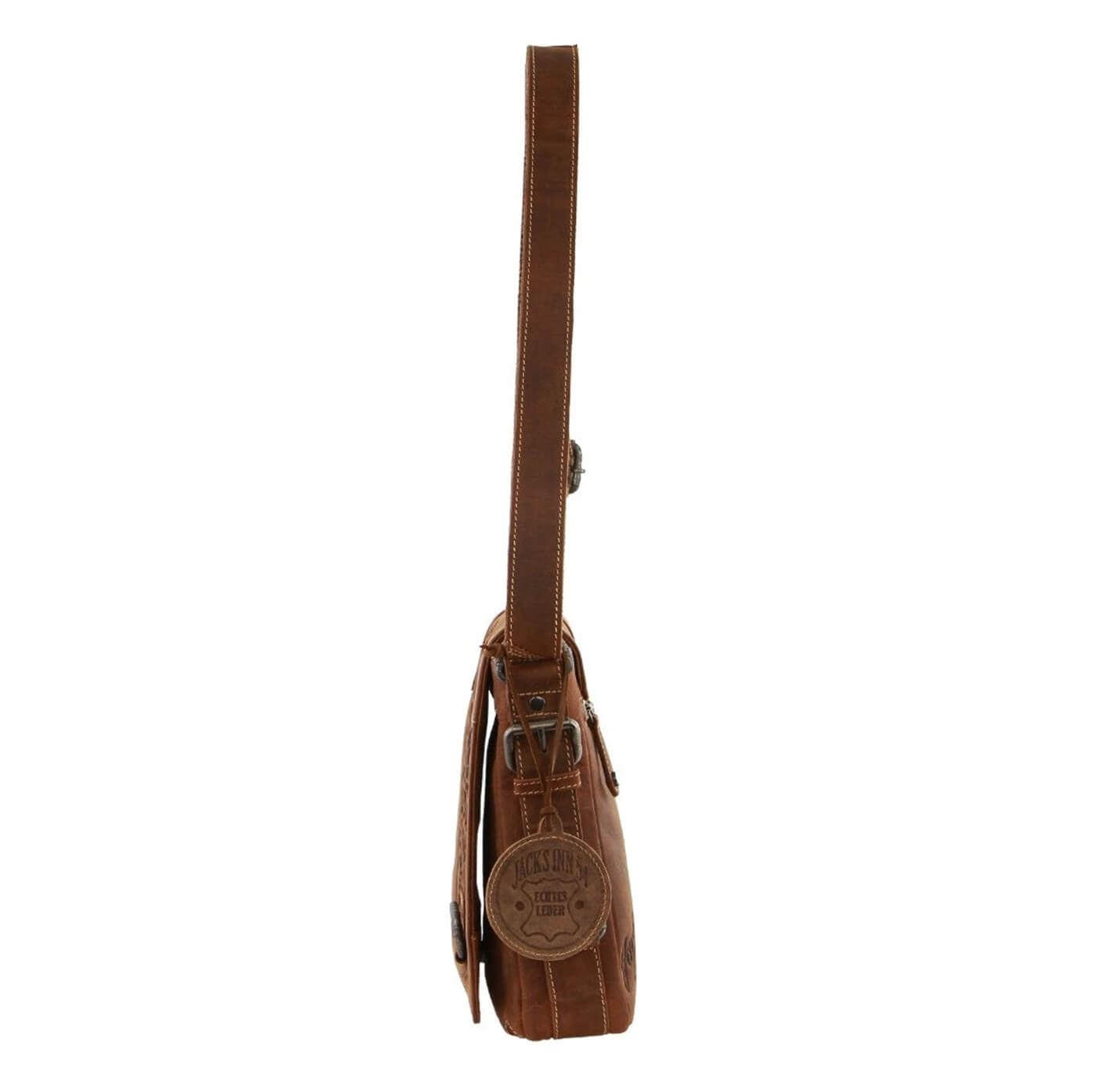 Jacks Inn 54 Blackthorne Leather Crossbody Bag - Brown