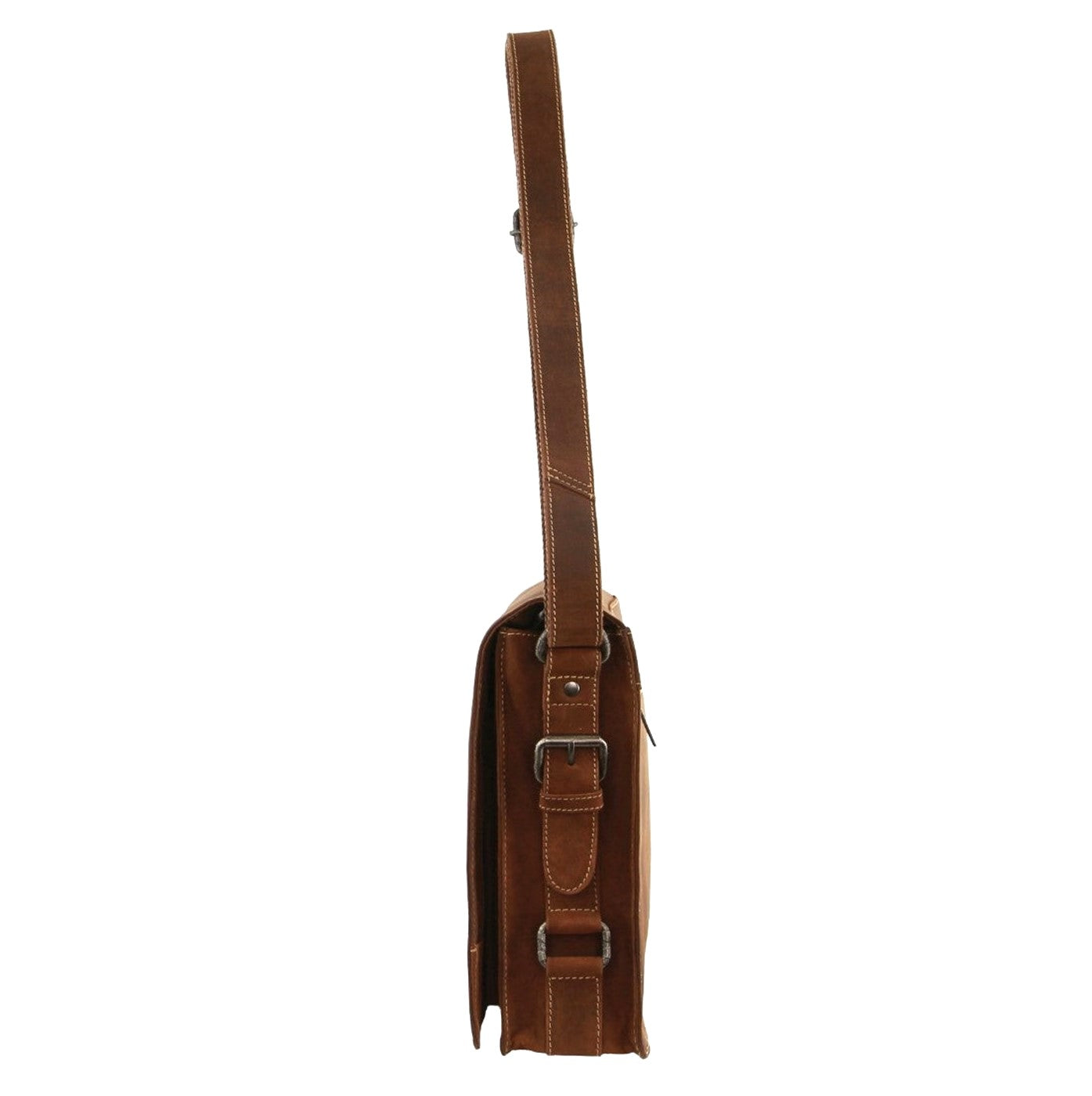 Jacks Inn (JACK-14) Lady Killer Brown Leather Shoulder Bag/Brown
