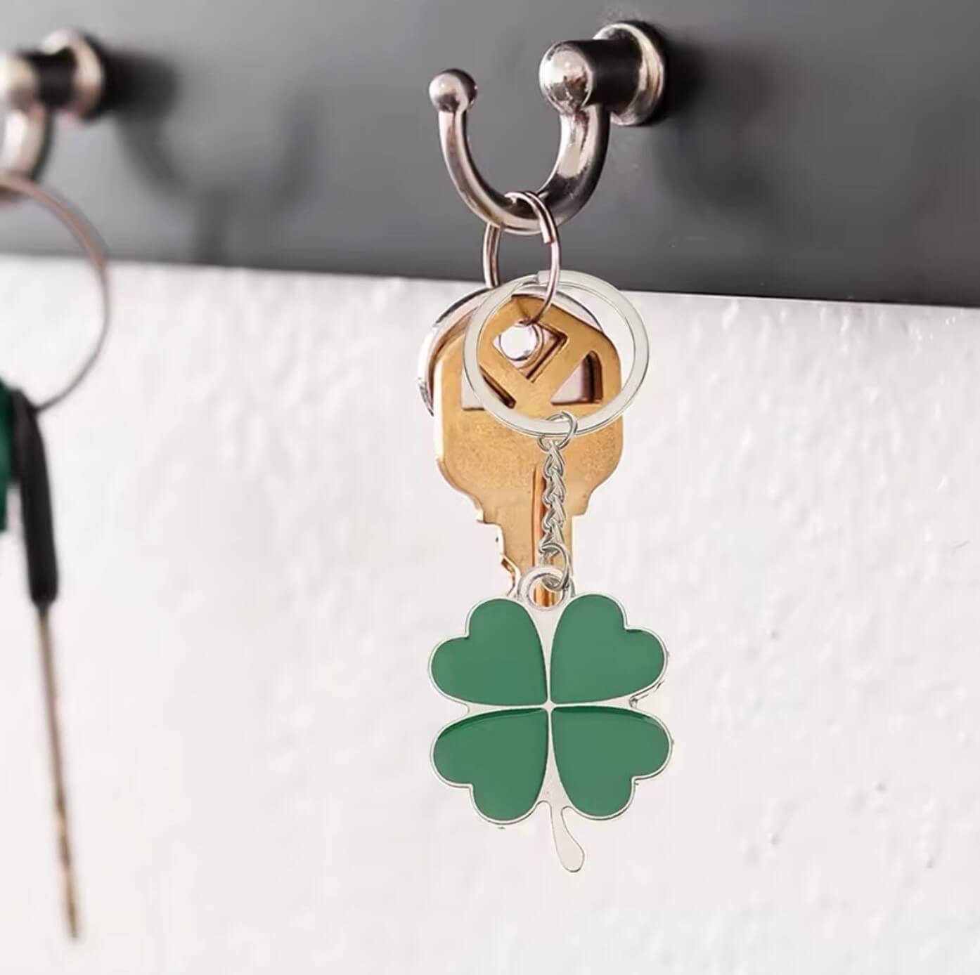 Four-Leaf Clover Keyring
