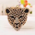 Leopard Head Charm with Crystals