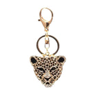 Leopard Head Charm with Crystals