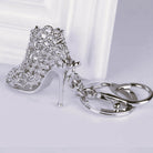 Silver Crystal Heel Keyring + Clasp