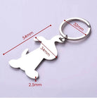 Smiling Puppy Dog Keyring Holder