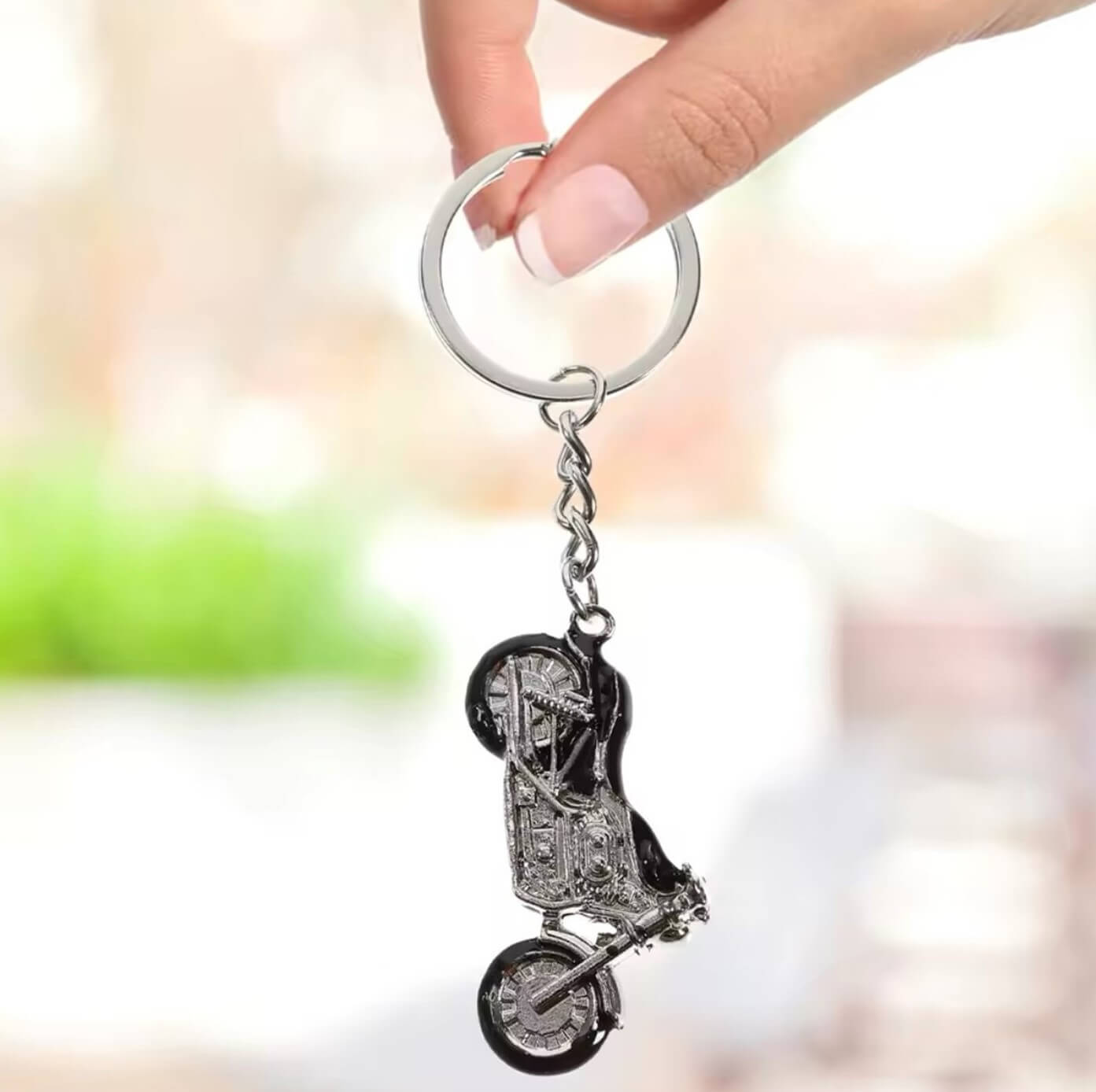 Motorcycle Alloy Keyring Holder