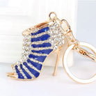 Crystal Heel Keyring with Gold-Plated Clasp