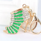 Crystal Heel Keyring with Gold-Plated Clasp