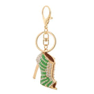 Crystal Heel Keyring with Gold-Plated Clasp