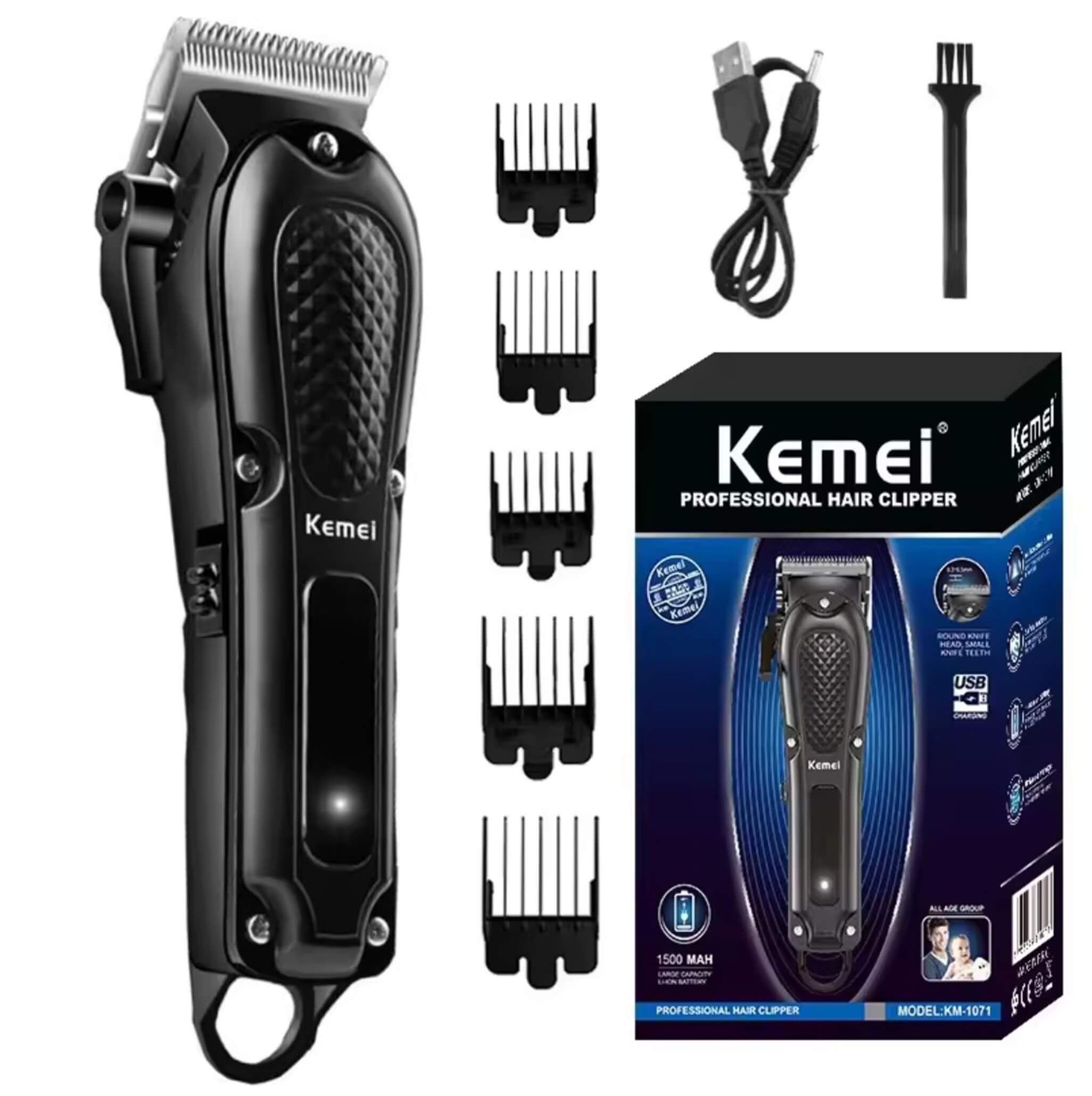 Kemei KM-1071 clipper with guide combs