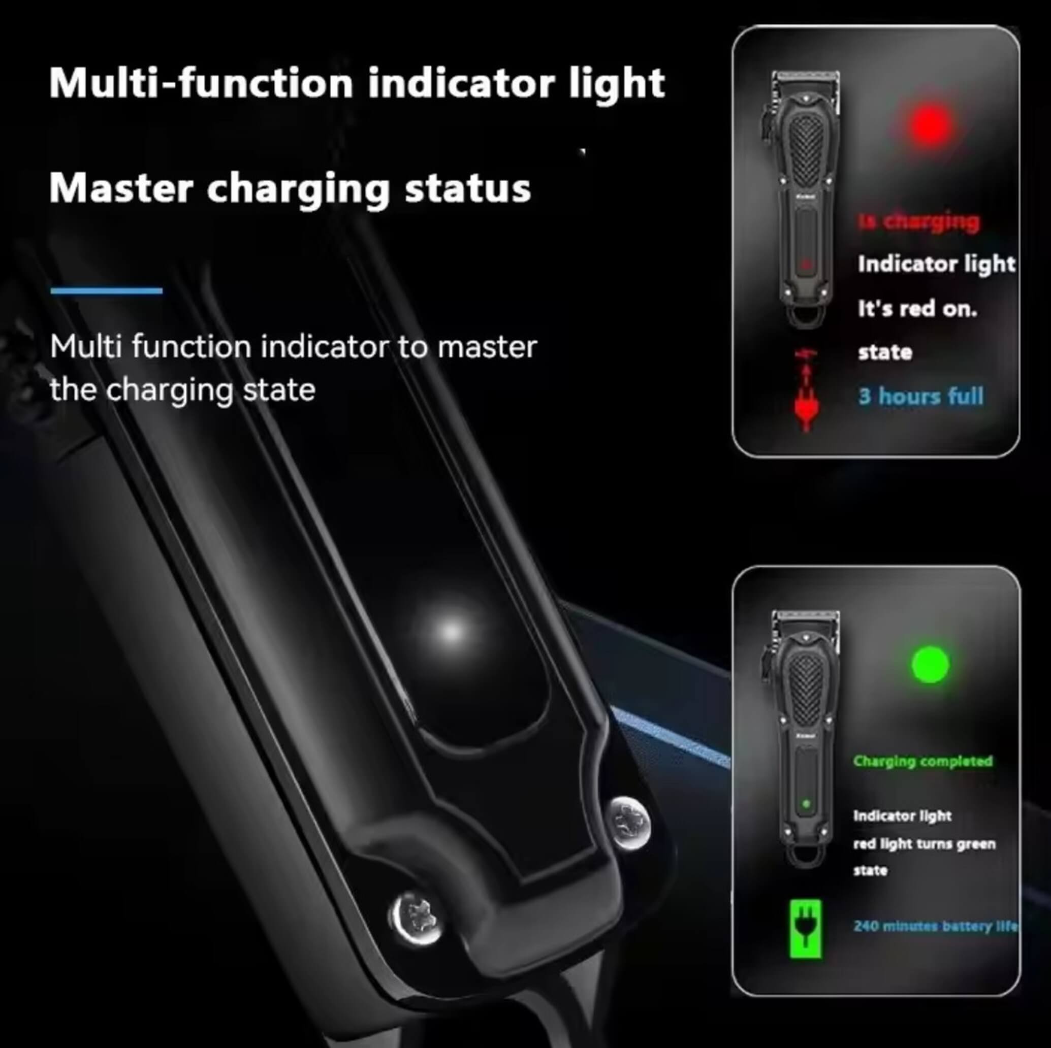 Kemei KM-1071 clipper with guide combs