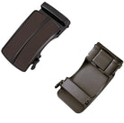 Automatic ratchet belt buckle zinc alloy finish