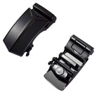 Automatic ratchet belt buckle zinc alloy finish