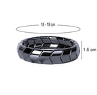 Men’s Black Hematite Arrow Stone Bracelet