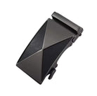 Automatic ratchet belt buckle zinc alloy finish