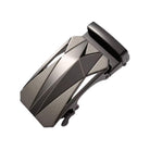 Automatic ratchet belt buckle zinc alloy finish