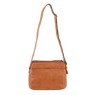 Milleni Ladies Nappa Leather Crossbody Bag in Cognac