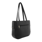 Milleni Ladies Vegan Leather Fashion Shoulder Tote Bag in Black