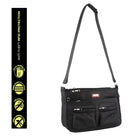 Pierre Cardin PC3268 Nylon Anti-theft Cross Body Bag/Black