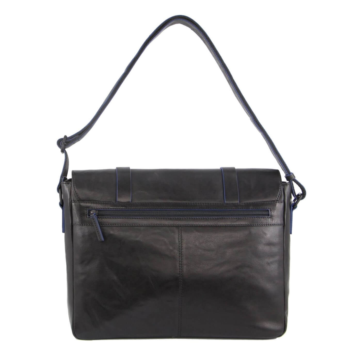 Pierre Cardin PC3313 Crumple Leather Computer Bag/Black