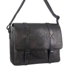 Pierre Cardin PC3313 Crumple Leather Computer Bag/Black
