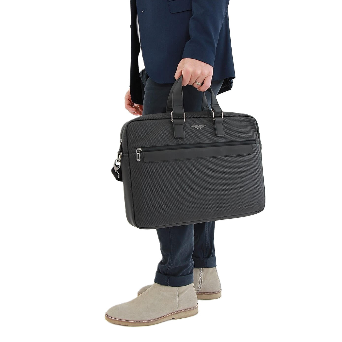 Police Wings 16-inch Men's Laptop-Business Bag in Black