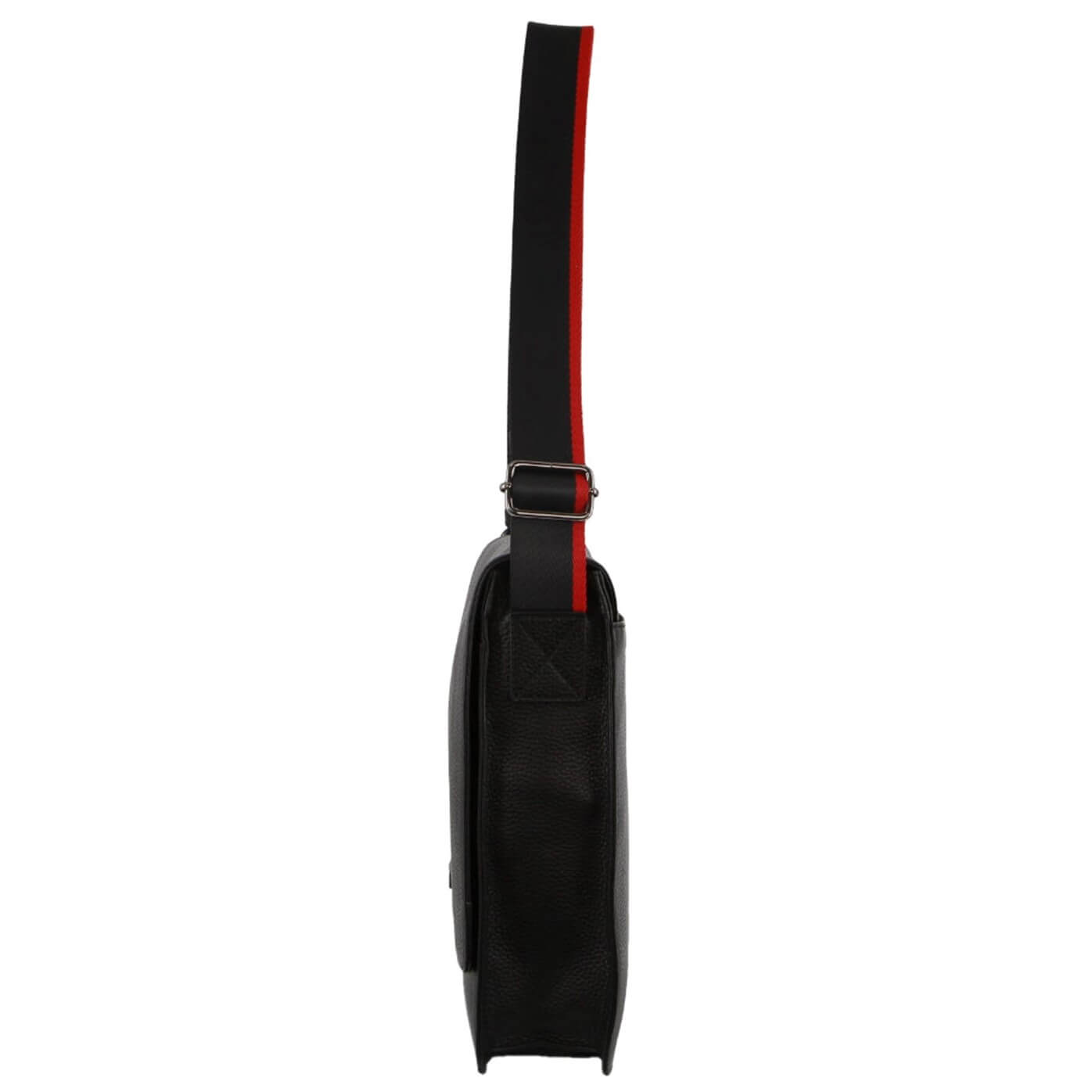 Pierre Cardin PC3700 Leather Flap-Over Computer-Bag/Black