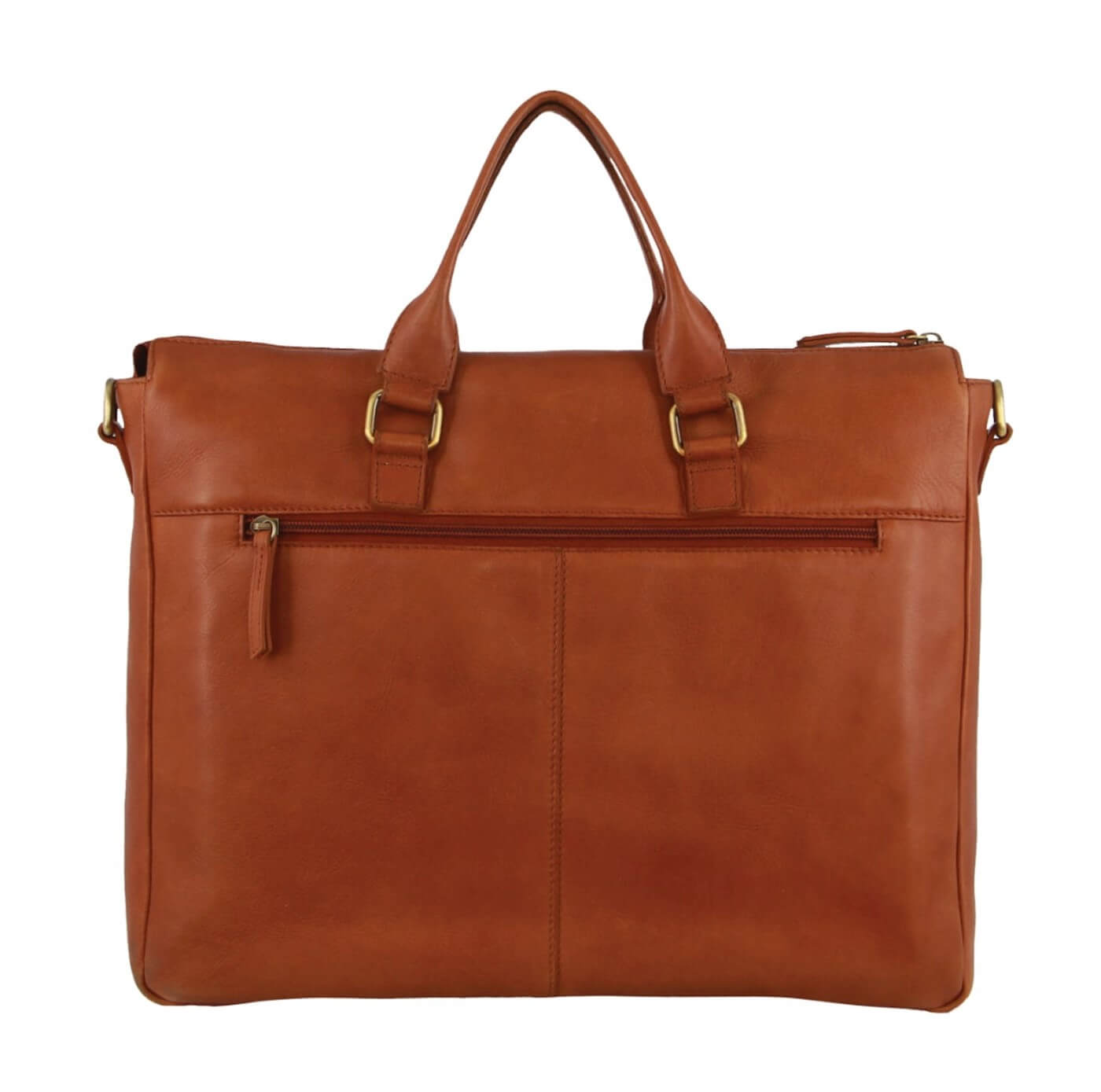 Pierre Cardin PC3709 Leather Business Briefcase-Messenger Bag/Cognac