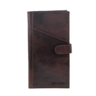 Pierre Cardin Italian Leather Men's Passport Wallet in Chocolate