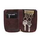 Pierre Cardin PC2756 Italian Leather Key + Card Holder/Chocolate