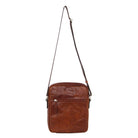 Pierre Cardin PC2795 Rustic Leather Cross Body-iPad Bag/Chestnut