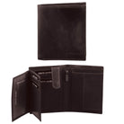 Pierre Cardin PC2817 Rustic Leather Tri-fold Mens Wallet/Brown