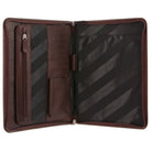 Pierre Cardin PC3062 Italian Leather A4 Business Folio/Chocolate
