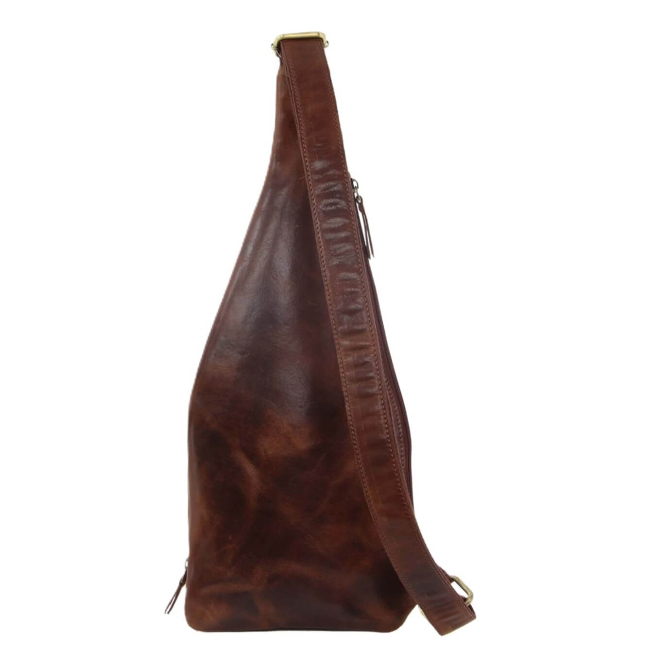 Pierre Cardin PC3229 Italian Rustic Leather Sling Bag/Chestnut