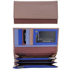 Pierre Cardin Multi-Colour Italian Leather Wallet in Cherry