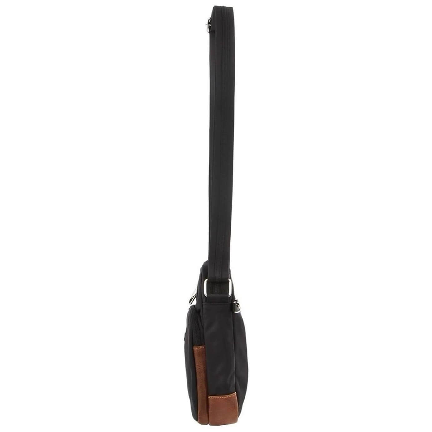 Pierre Cardin PC3265 Nylon Anti-Theft 2-Tone Cross Body-bag/Black