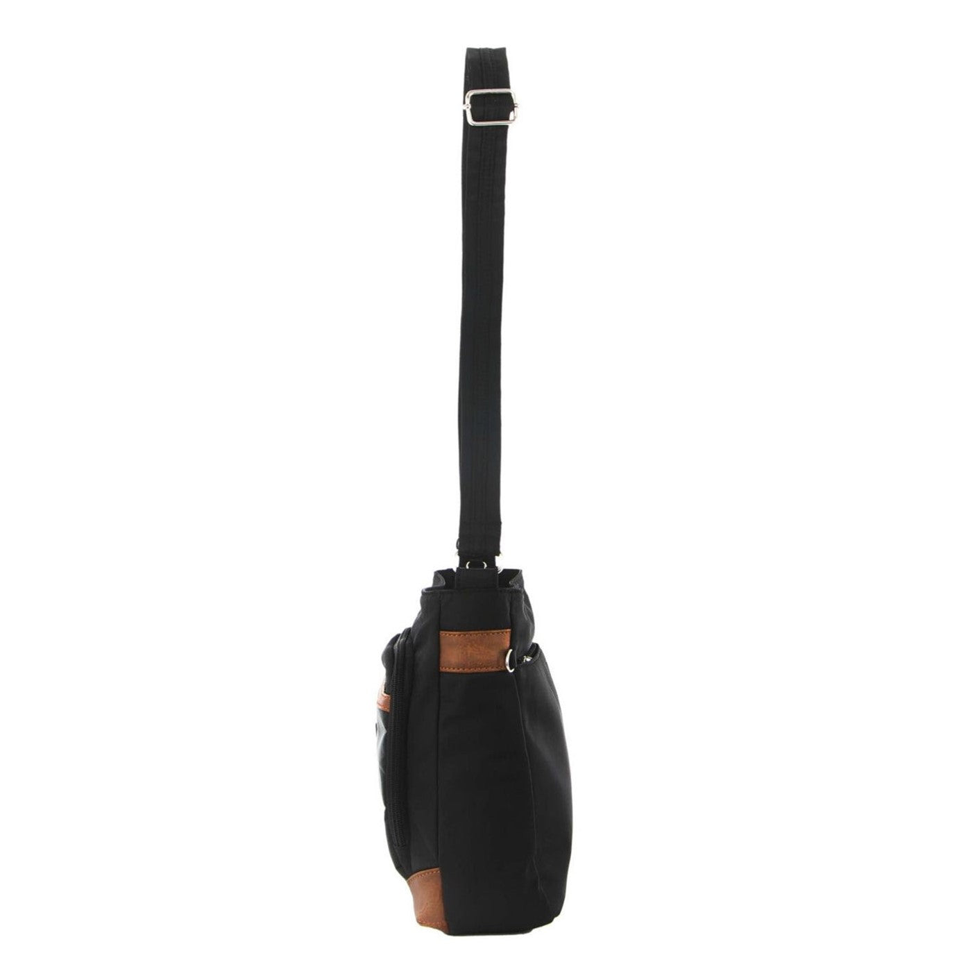 Pierre Cardin PC3266 Nylon Anti-Theft 2-Tone Cross Body-bag/Black