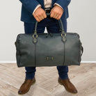 Pierre Cardin PC3335 Italian Leather Overnight-Travel Bag/Black