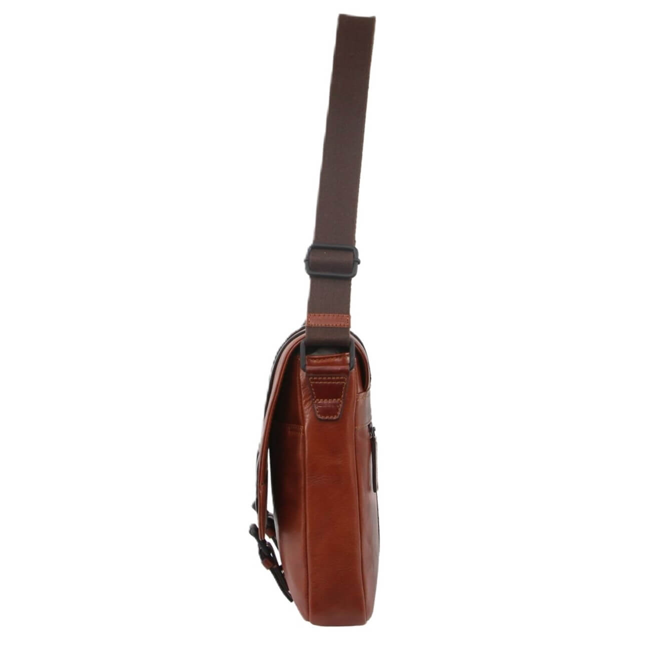 Pierre Cardin PC3378 Crumple Leather Computer Bag/Cognac