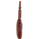 Pierre Cardin Italian Crumpled Leather Laptop Bag in Cognac