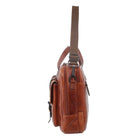 Pierre Cardin PC3391 Crumple Leather Multi-Compartment Business Bag/Cognac