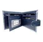 Pierre Cardin PC3460 Italian Leather Mens Bi-fold Tab Wallet/Navy