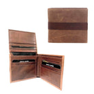 Pierre Cardin Men’s Leather Bi-fold RFID Wallet in Brown