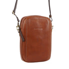 Pierre Cardin Ladies Italian Leather Crossbody Clutch Bag in Tan