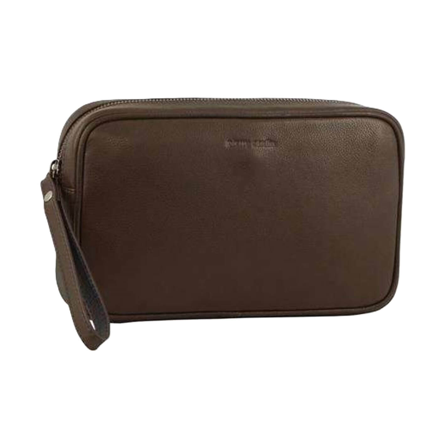 Pierre Cardin Men’s Genuine Leather Organiser Bag in Brown