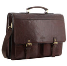 Pierre Cardin PC3523 Mens Leather Business-Computer Bag/Brown