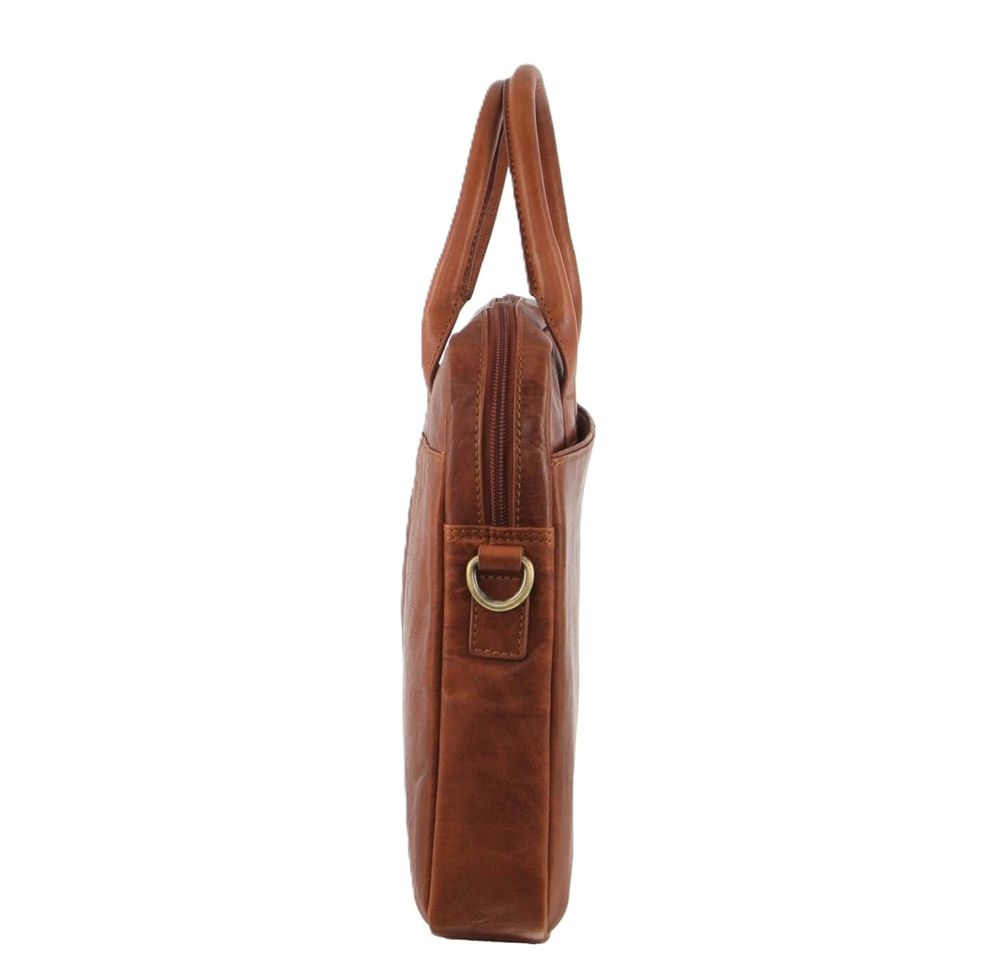 Pierre Cardin PC3591 Leather Multi-Handle Computer Bag/Tan