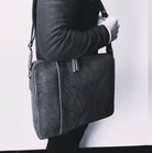 Pierre Cardin PC3593 Crumpled Leather Computer Bag/Black