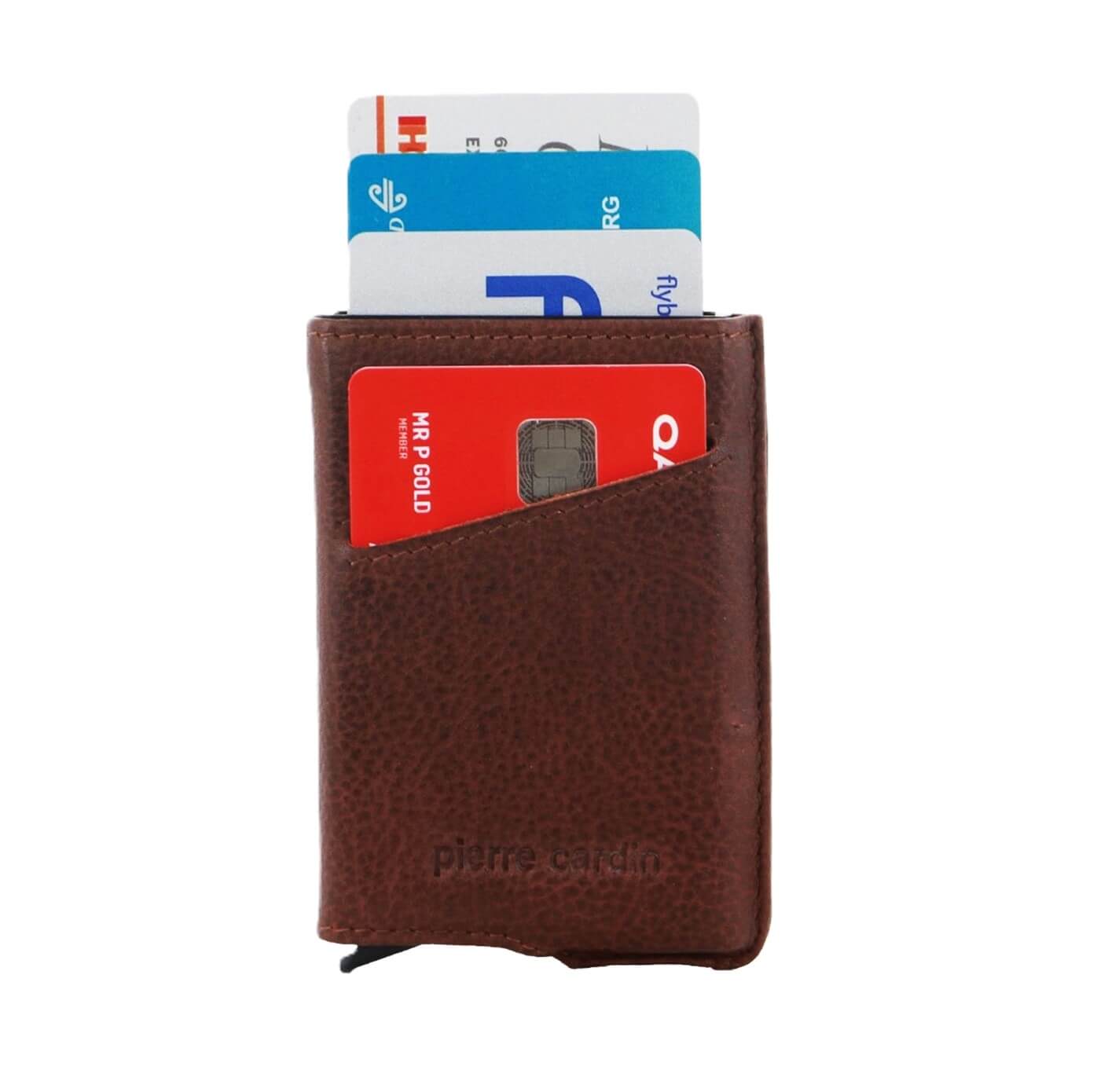 Pierre Cardin Leather Smart Slide Card Holder Wallet