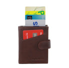 Pierre Cardin PC3644 Smart Slide Card Holder Tab Leather Wallet/Brown